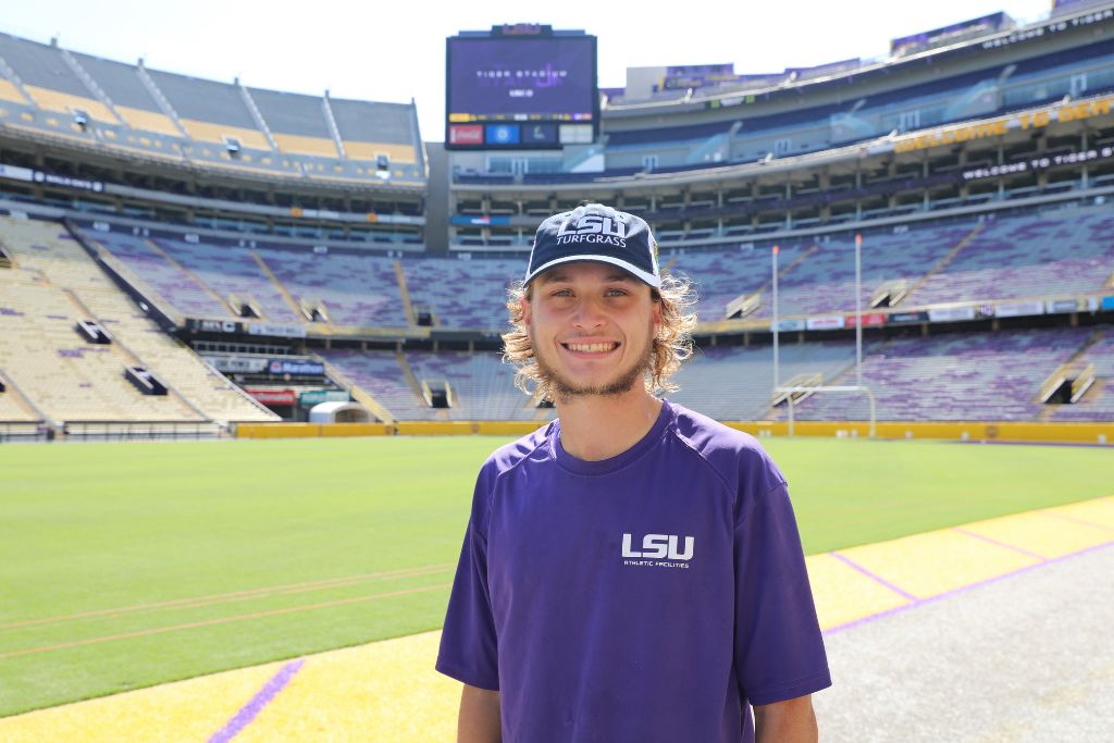 Jack Simmons inside Tiger Stadium