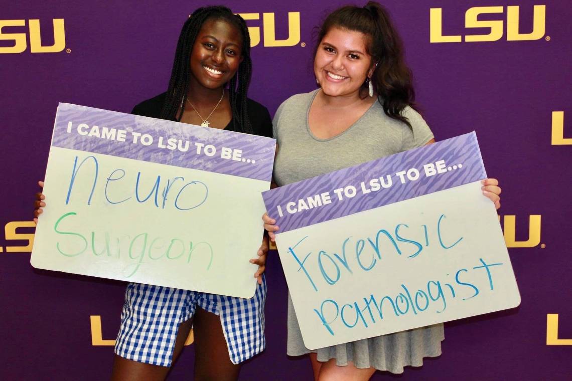 students at job fair